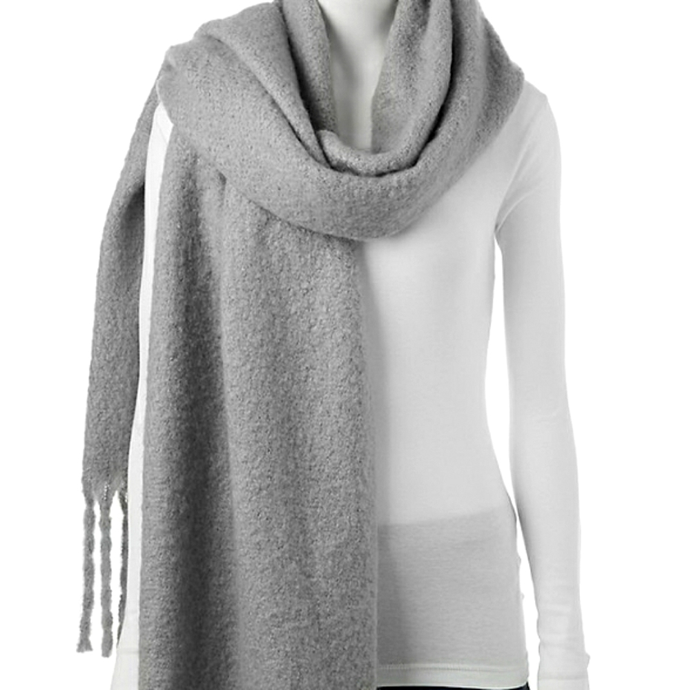 Sonoma Gray oblong scarf NWT